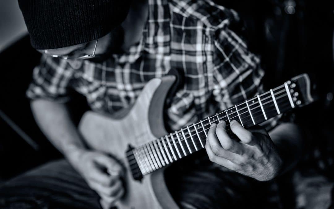 Zaid Crowe Playing Guitar